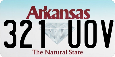 AR license plate 321UOV