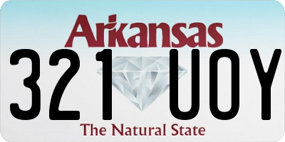 AR license plate 321UOY
