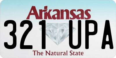 AR license plate 321UPA