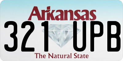 AR license plate 321UPB