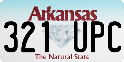 AR license plate 321UPC