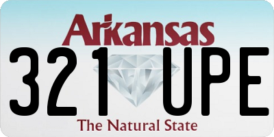 AR license plate 321UPE