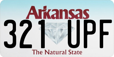 AR license plate 321UPF