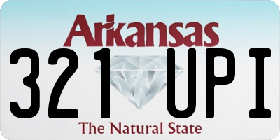 AR license plate 321UPI