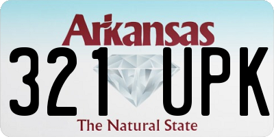 AR license plate 321UPK