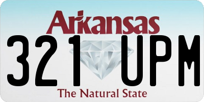 AR license plate 321UPM