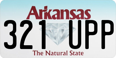 AR license plate 321UPP