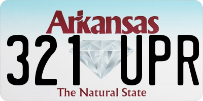 AR license plate 321UPR