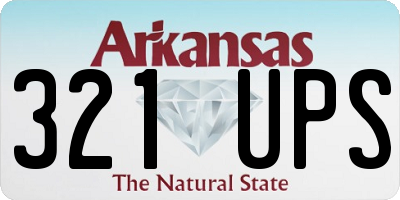 AR license plate 321UPS