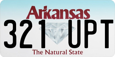 AR license plate 321UPT