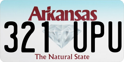 AR license plate 321UPU