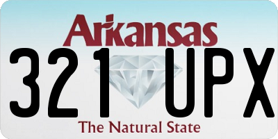 AR license plate 321UPX