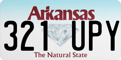 AR license plate 321UPY