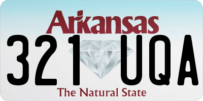 AR license plate 321UQA
