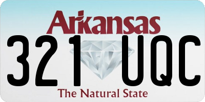 AR license plate 321UQC