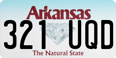 AR license plate 321UQD
