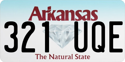AR license plate 321UQE