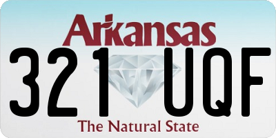 AR license plate 321UQF