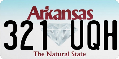 AR license plate 321UQH