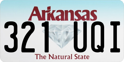 AR license plate 321UQI