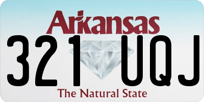 AR license plate 321UQJ