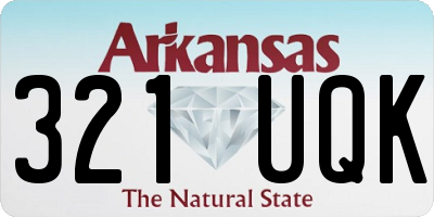 AR license plate 321UQK