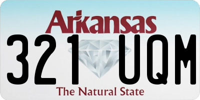 AR license plate 321UQM