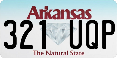 AR license plate 321UQP