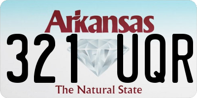 AR license plate 321UQR