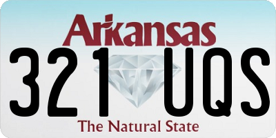 AR license plate 321UQS