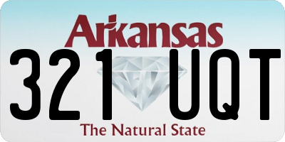 AR license plate 321UQT
