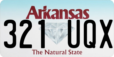 AR license plate 321UQX