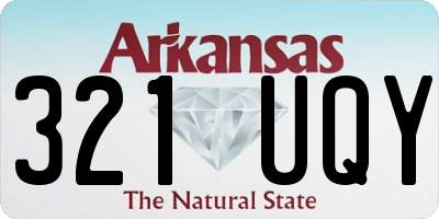 AR license plate 321UQY