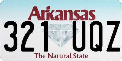 AR license plate 321UQZ