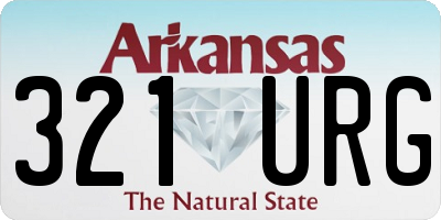 AR license plate 321URG
