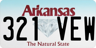 AR license plate 321VEW