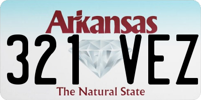 AR license plate 321VEZ