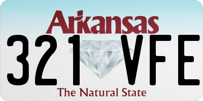 AR license plate 321VFE