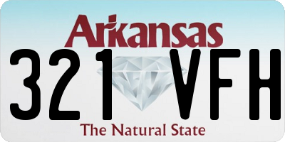 AR license plate 321VFH