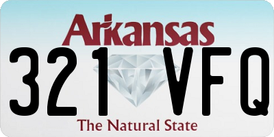 AR license plate 321VFQ
