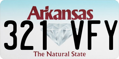 AR license plate 321VFY