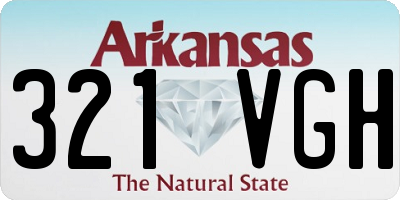 AR license plate 321VGH
