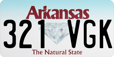 AR license plate 321VGK