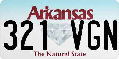 AR license plate 321VGN
