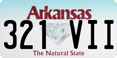 AR license plate 321VII