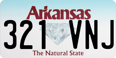 AR license plate 321VNJ