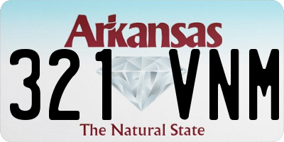 AR license plate 321VNM