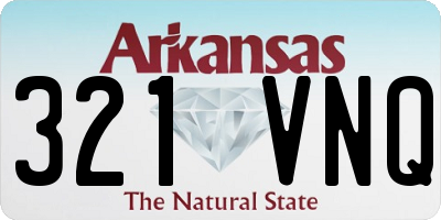 AR license plate 321VNQ