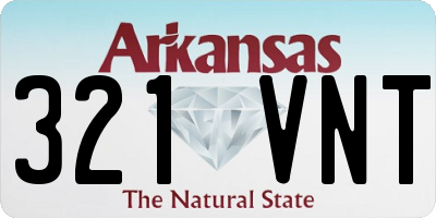 AR license plate 321VNT