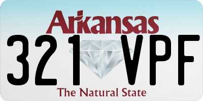 AR license plate 321VPF